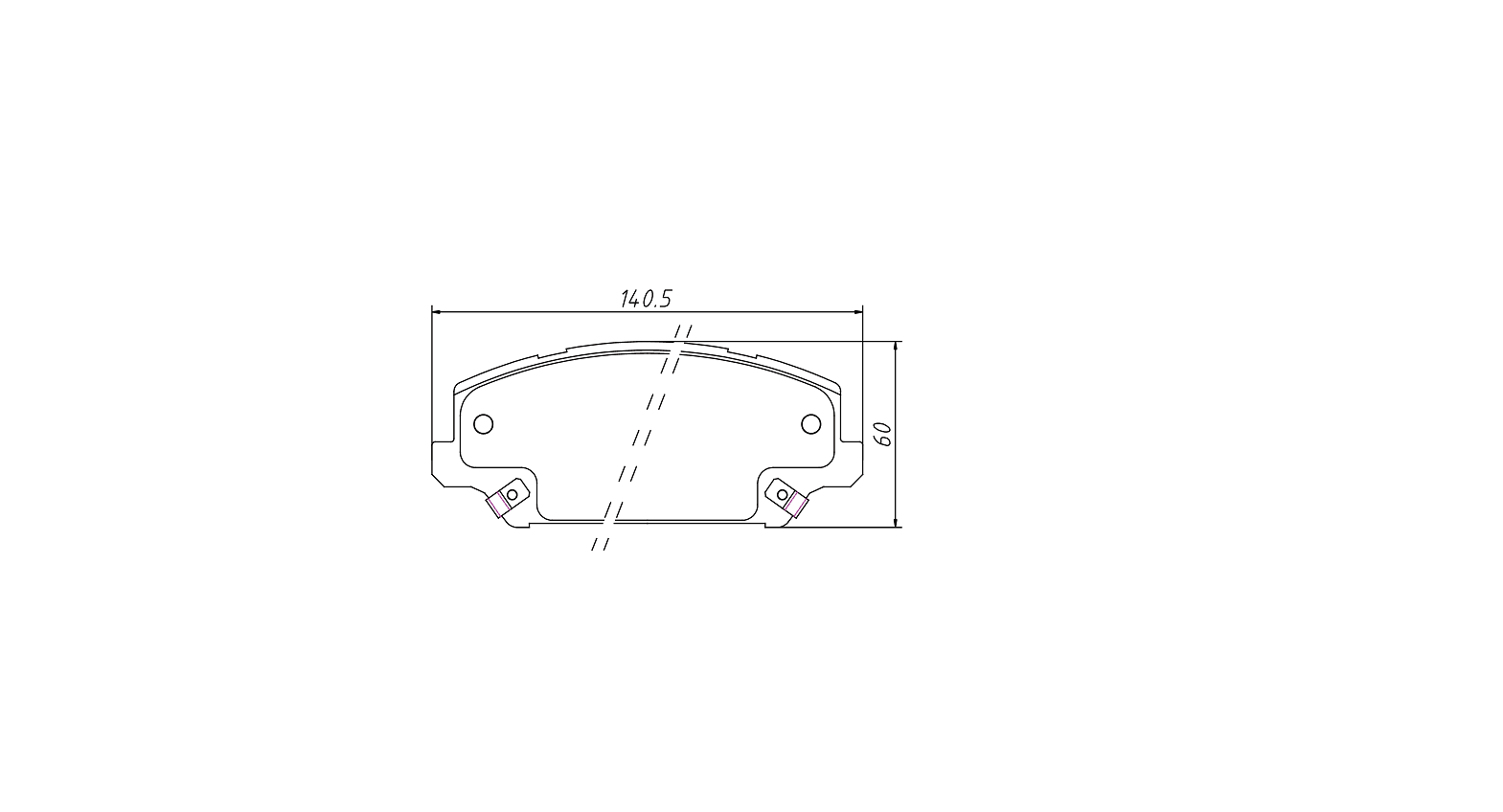 High OE compatibility brake pad D2049 for KIA Cadenza  2017