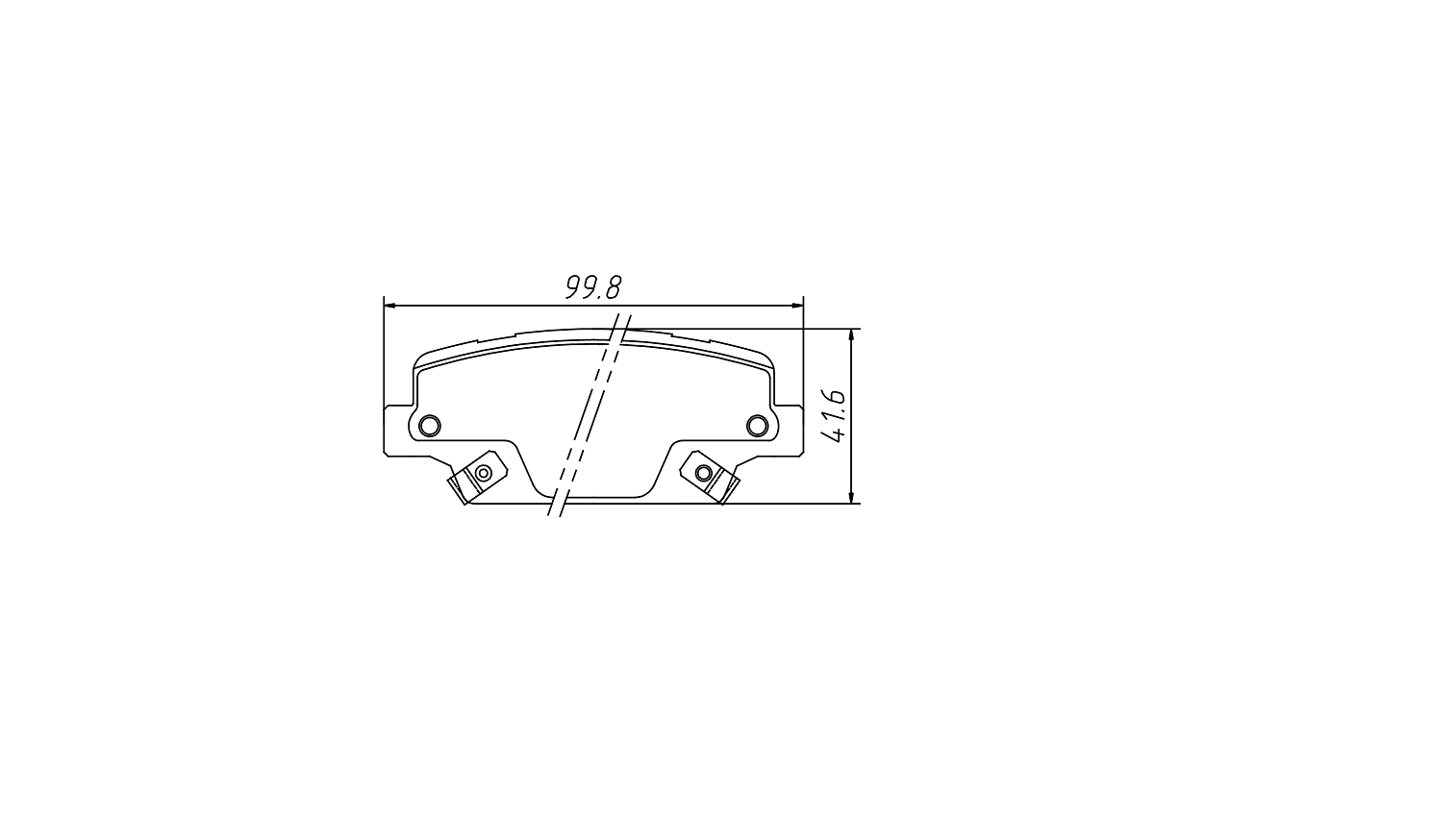 Better noise cancellation brake pad D2050 for KIA Cadenza  2017