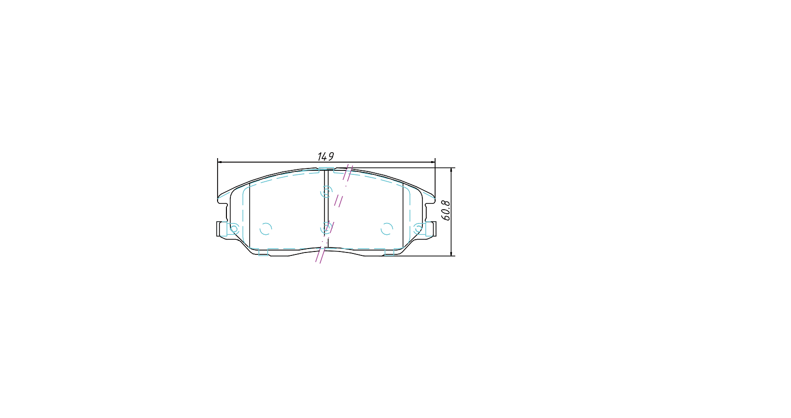 brake pad D1013 for HYUNDAI XG350 2003-2005 KIA Amanti 2004-2006