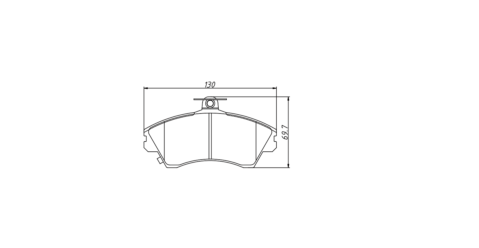 High OE compatibility brake pad D1672 for CHERY Tiggo 2006