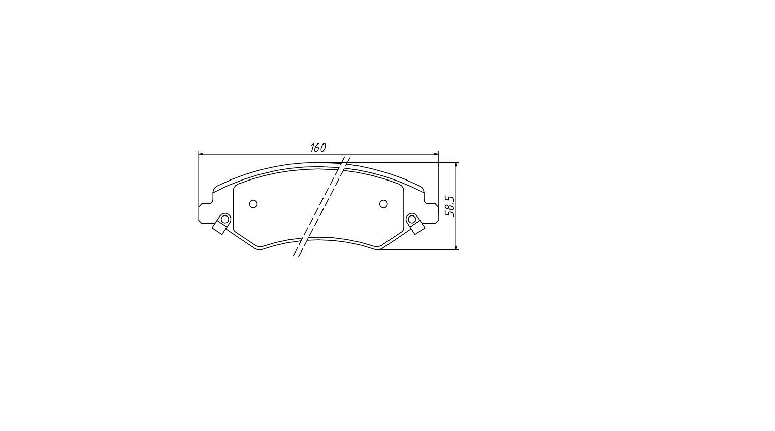 brake pad GDB7969 for CHERY TIGGO 5 Closed Off-Road Vehicle 2013-