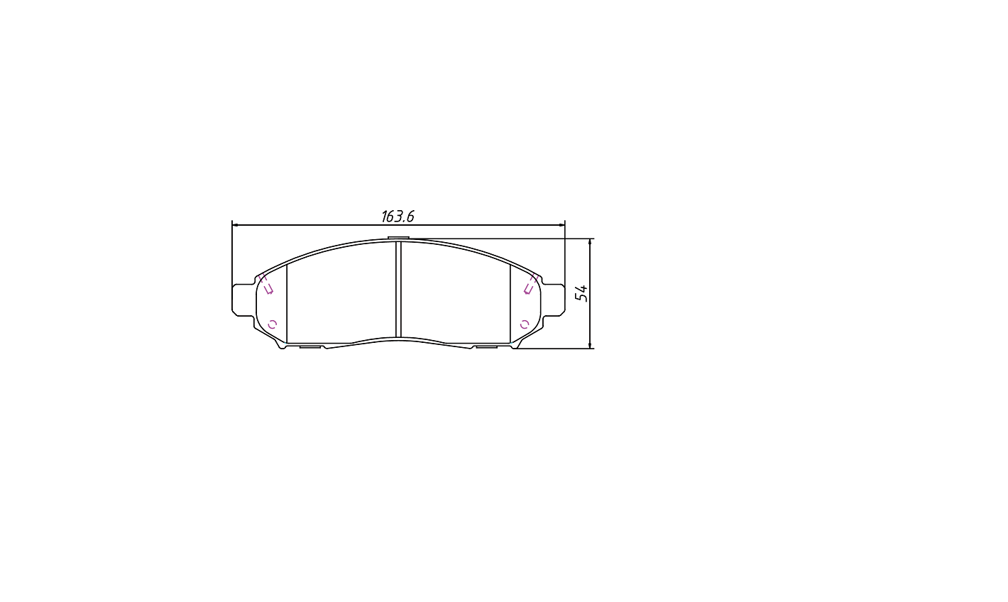 brake pad D1548 for NISSAN Leaf 2011-2015 NV200 2013-2015