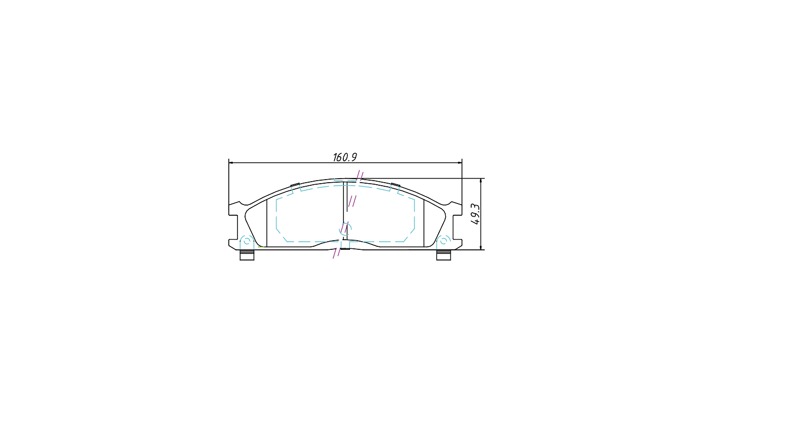 brake pad D333 for NISSAN PICK UP 1997- VANETTE Box 1986-2011 D21 Frontier 1998-