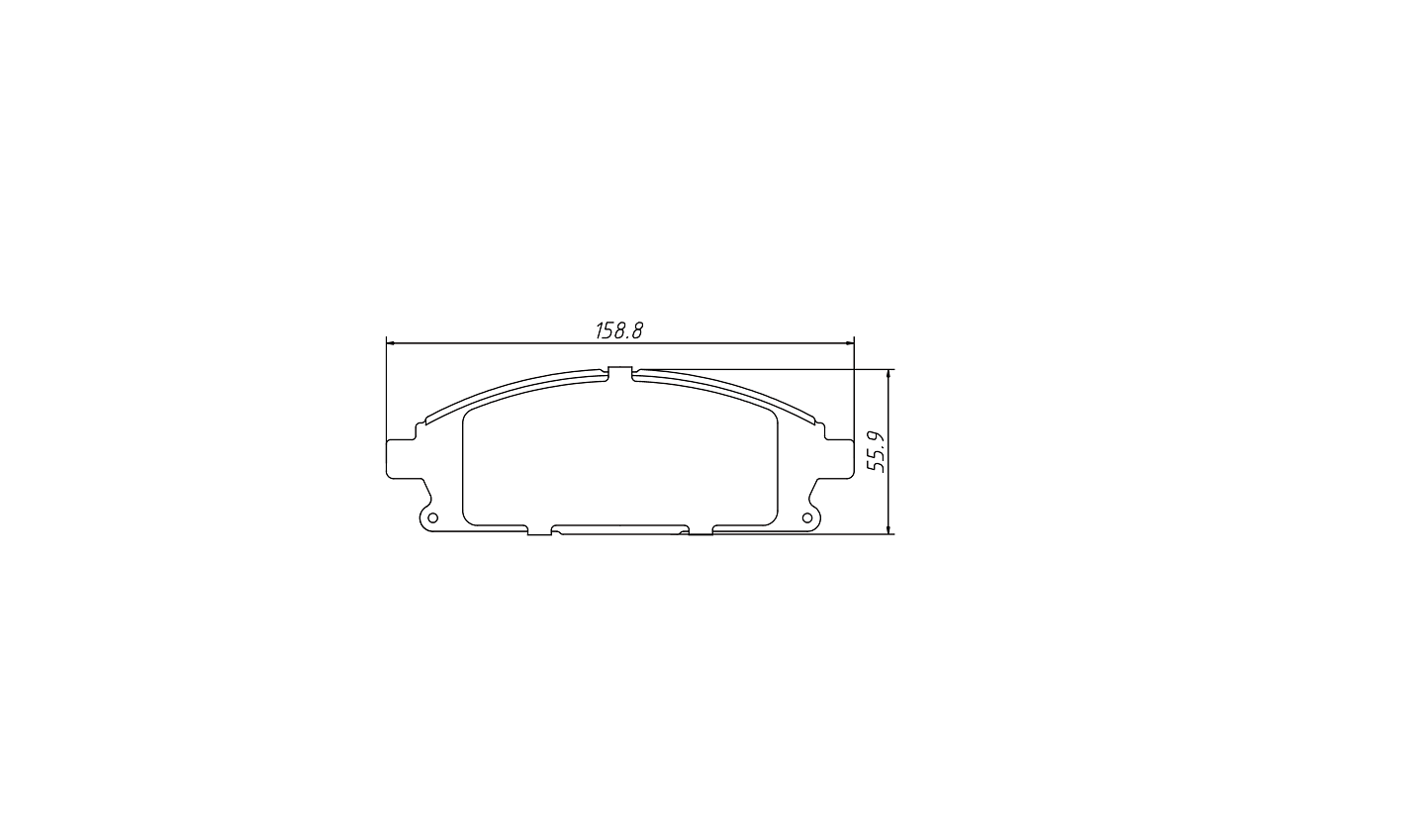 brake pad D855 for ACURA MDX 2003-2006 INFINITI Q45 1997-1999 NISSAN Pathfinder