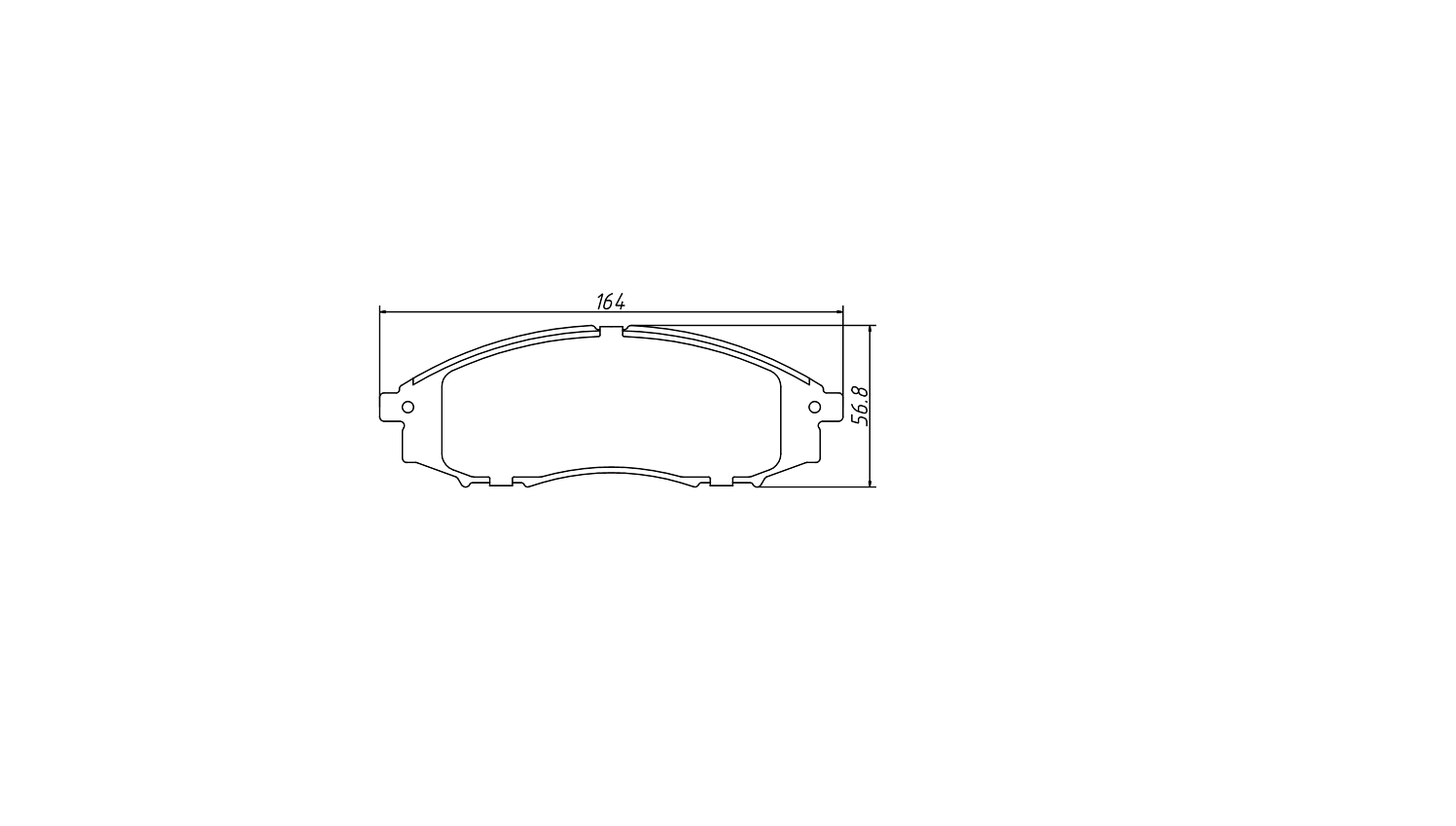 brake pad D830 for NISSAN Frontier 6 Cyl. 2003-2004 Xterra 2000-2001