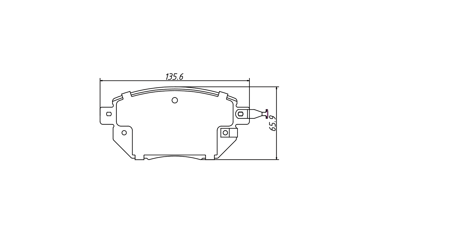 brake pad D969 for NFINITI FX35 2003-2006 FX45 2003-2006 NISSAN Altima 2005-2006