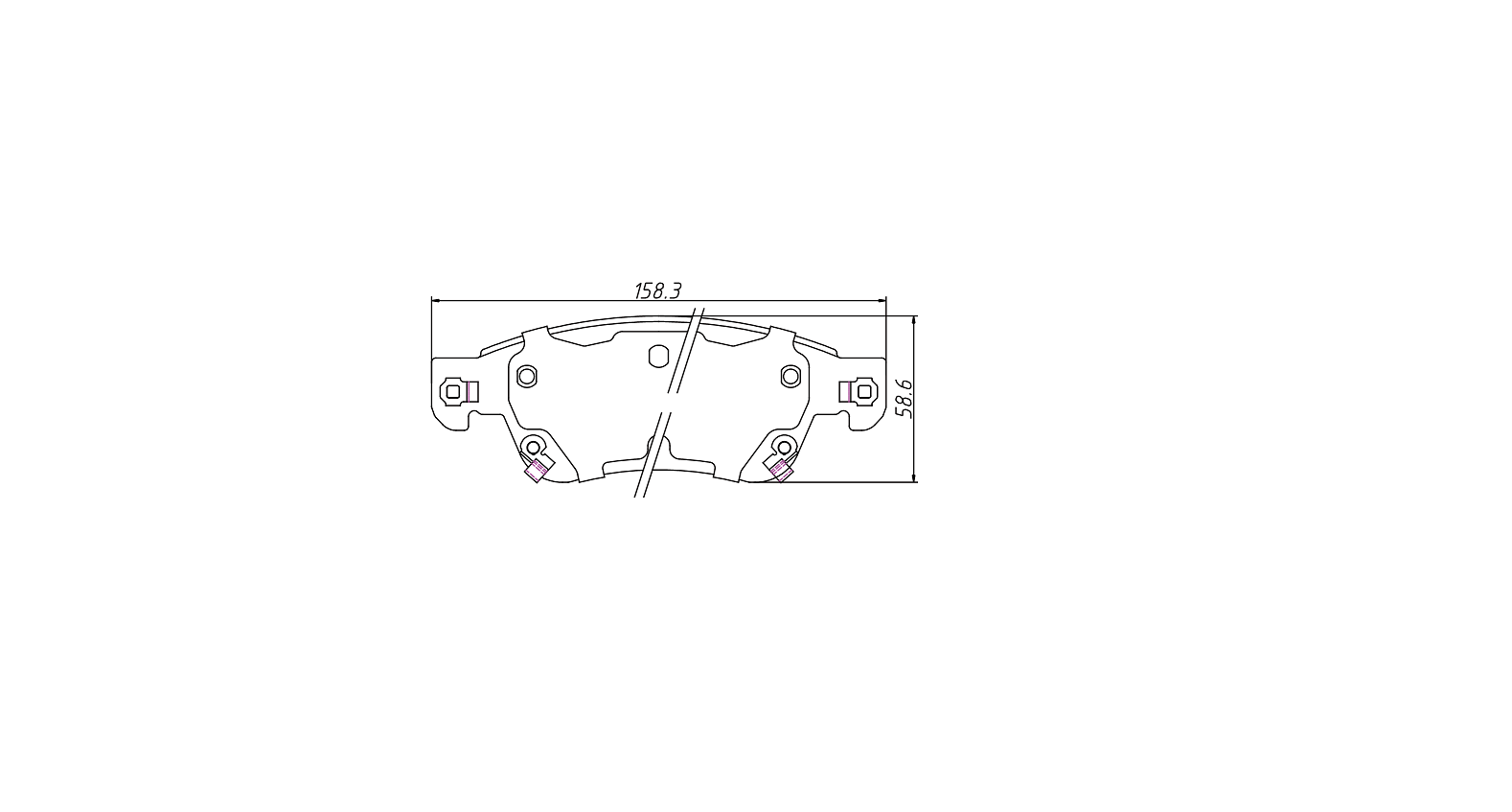 brake pads D1287 for INFINITI G35 Sport 2007-2008 G37 2008-2013 G37 Coupe 2011