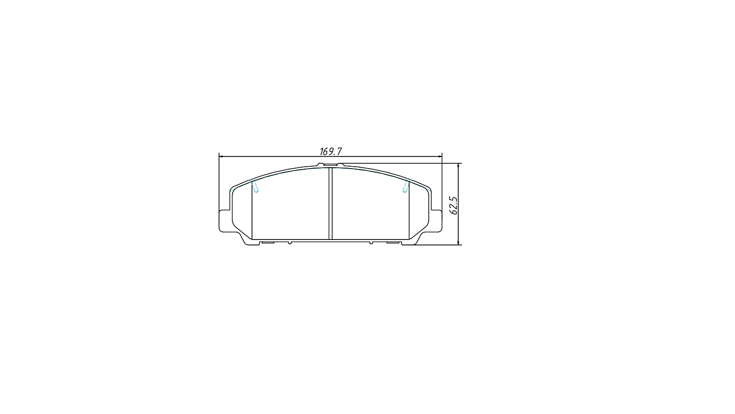 brake pad D1509 for INFINITI QX56 2006-2011 QX80 NISSAN Armada 2007-2011