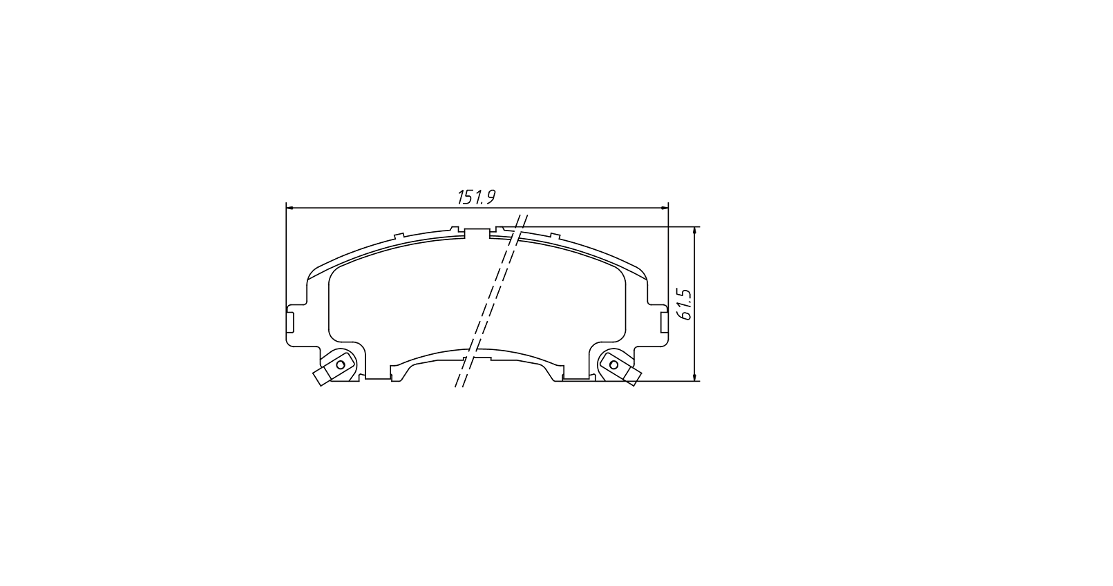 brake pad D1736 for INFINITI Q50 2013-Q50 2014 NISSAN X-TRAIL 2013- Rogue 3 Row